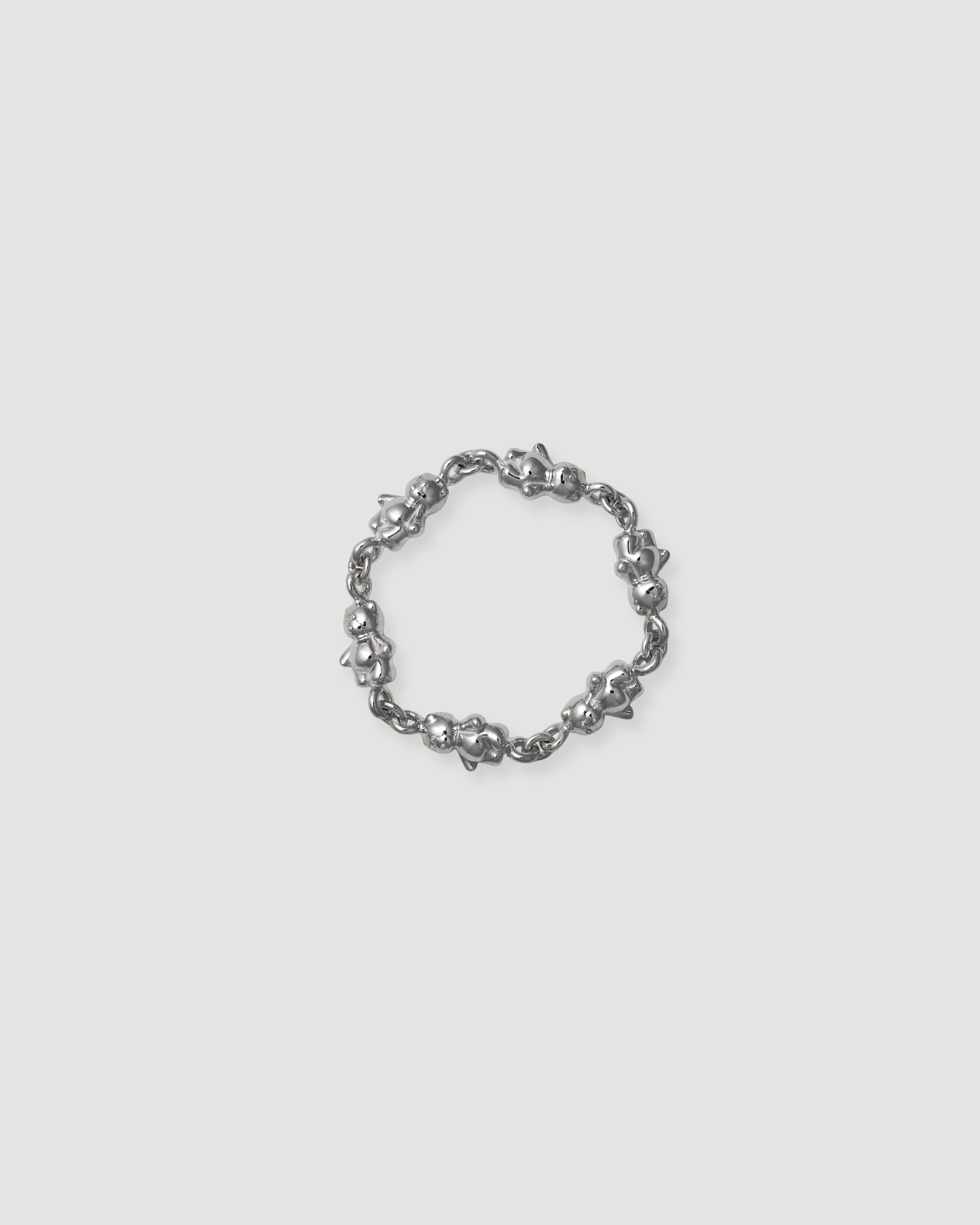 bear chain ring pt900