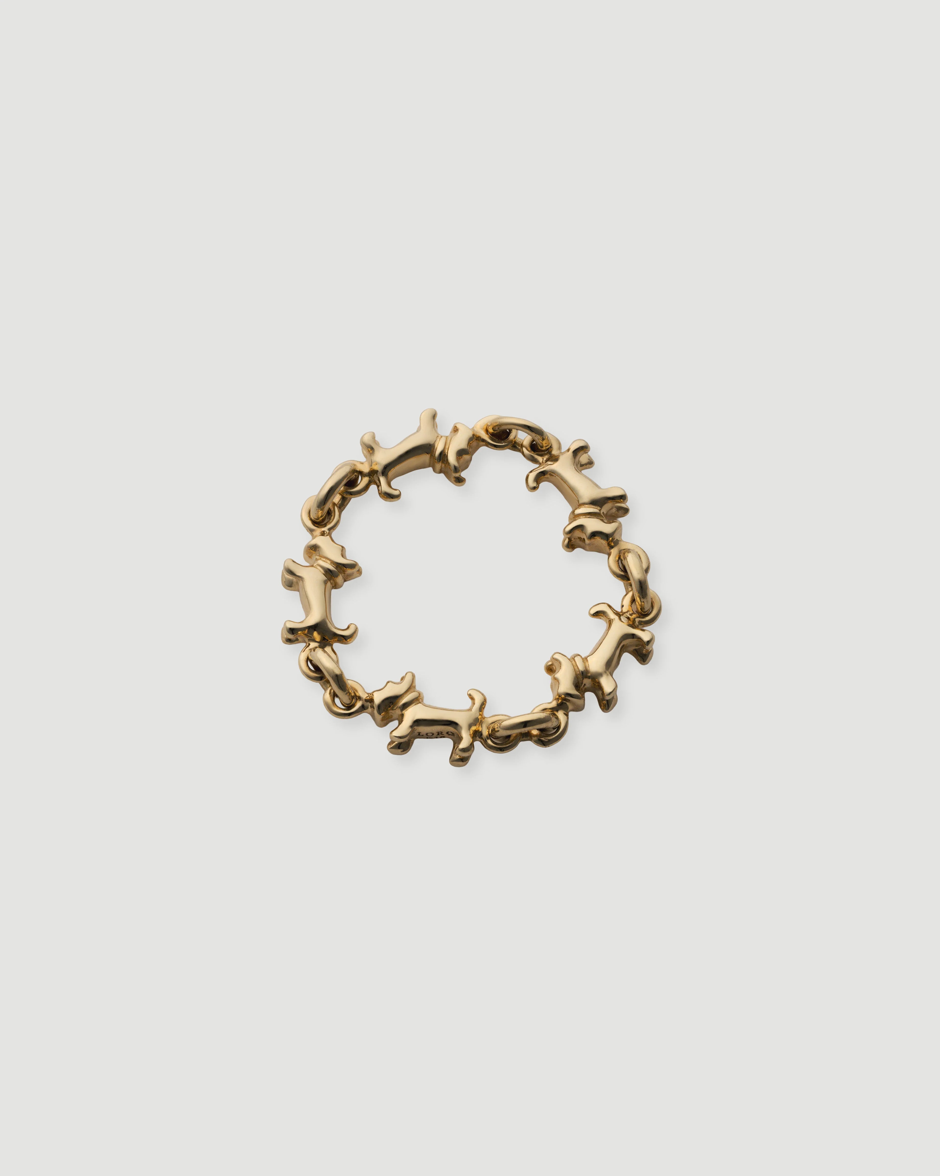 schnauzer chain ring K18