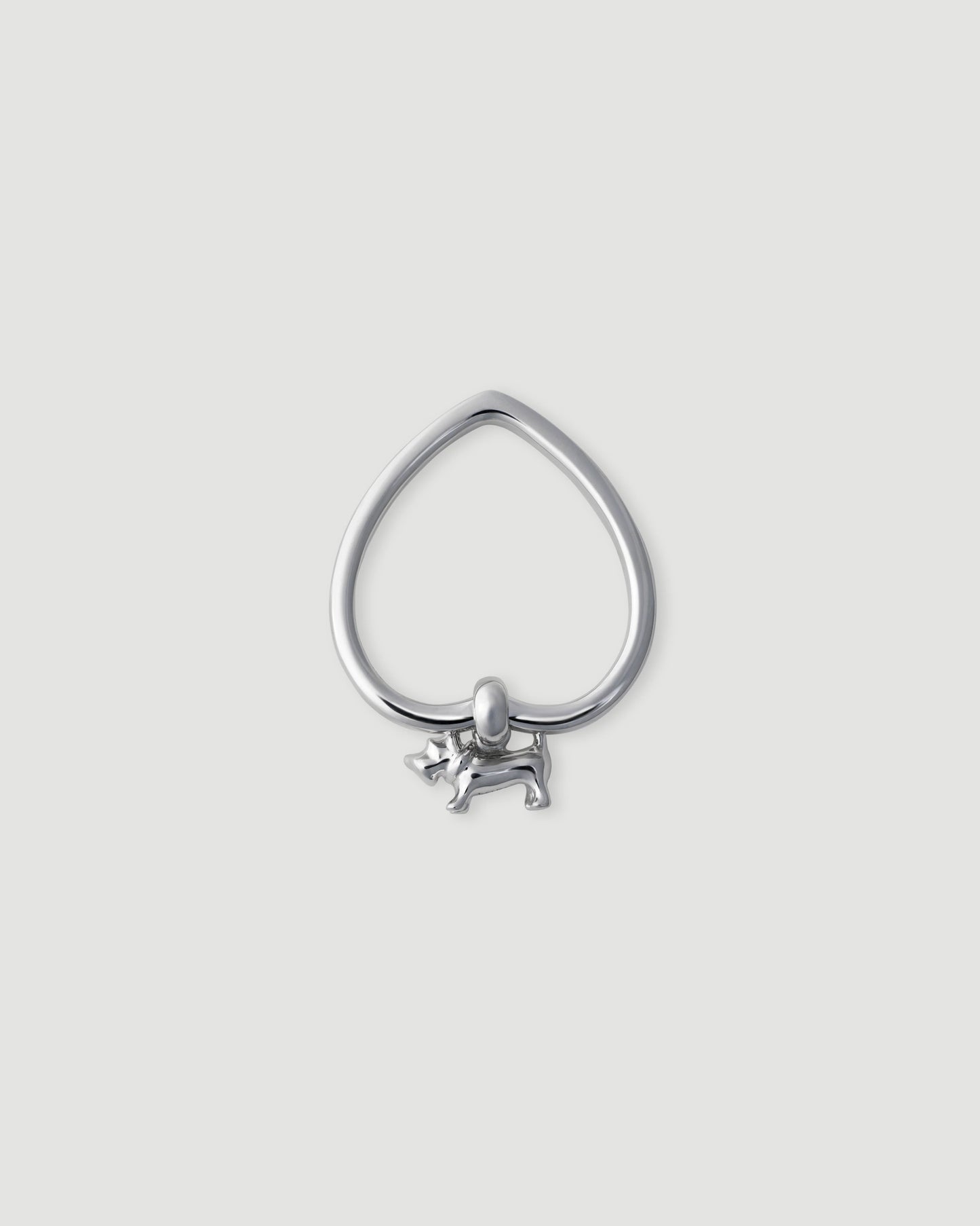 schnauzer heart ring 01 pt900