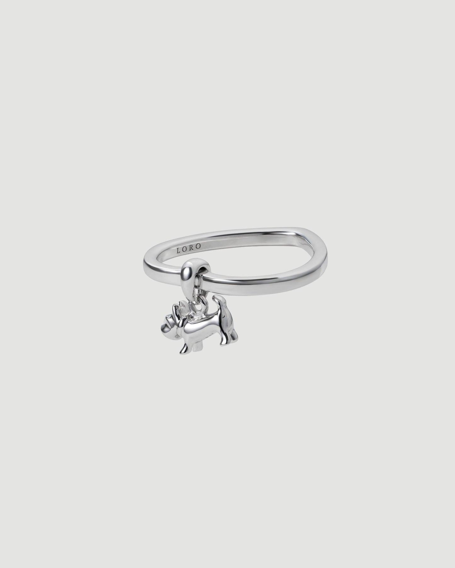 schnauzer heart ring 01 pt900