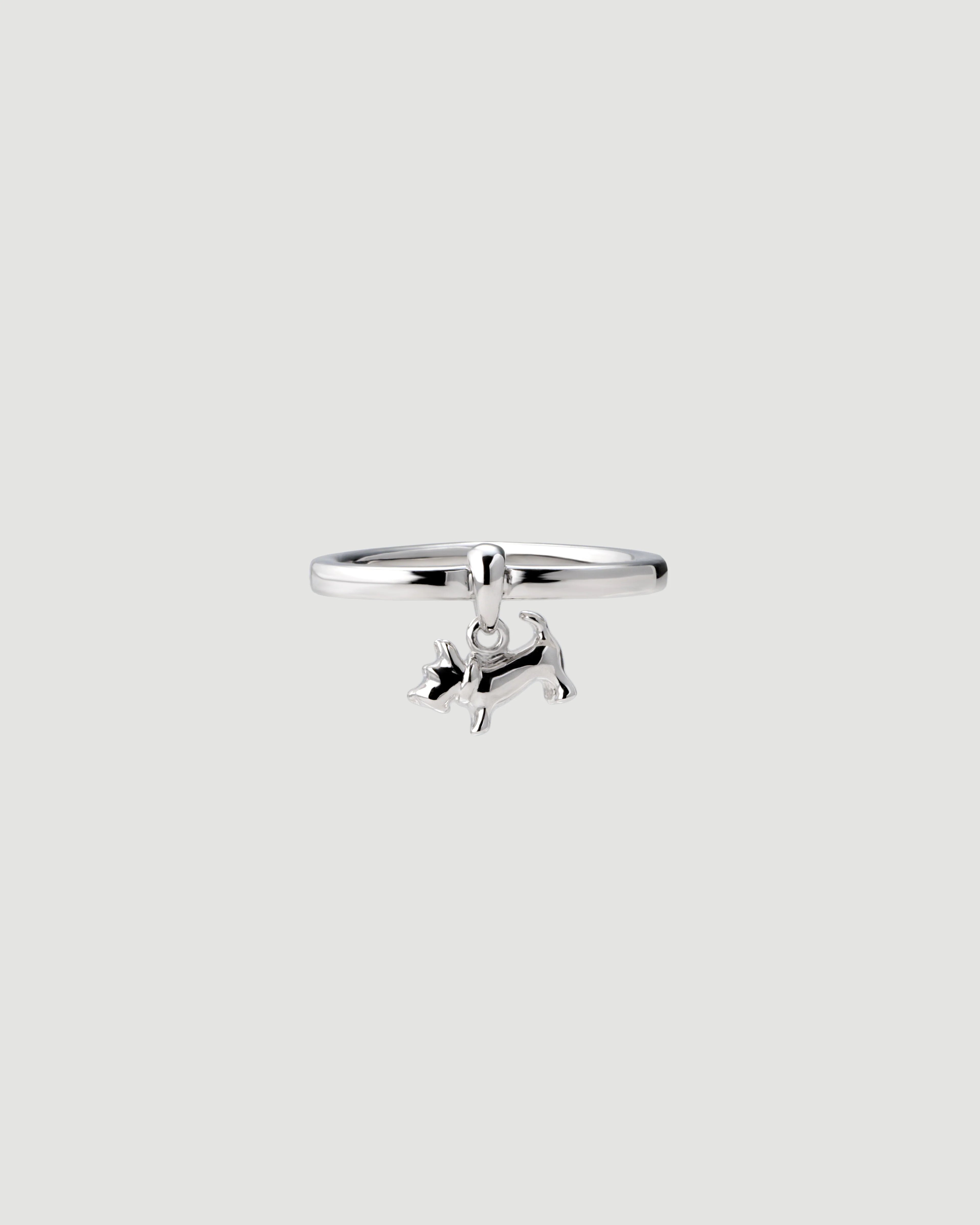 schnauzer heart ring 01 pt900
