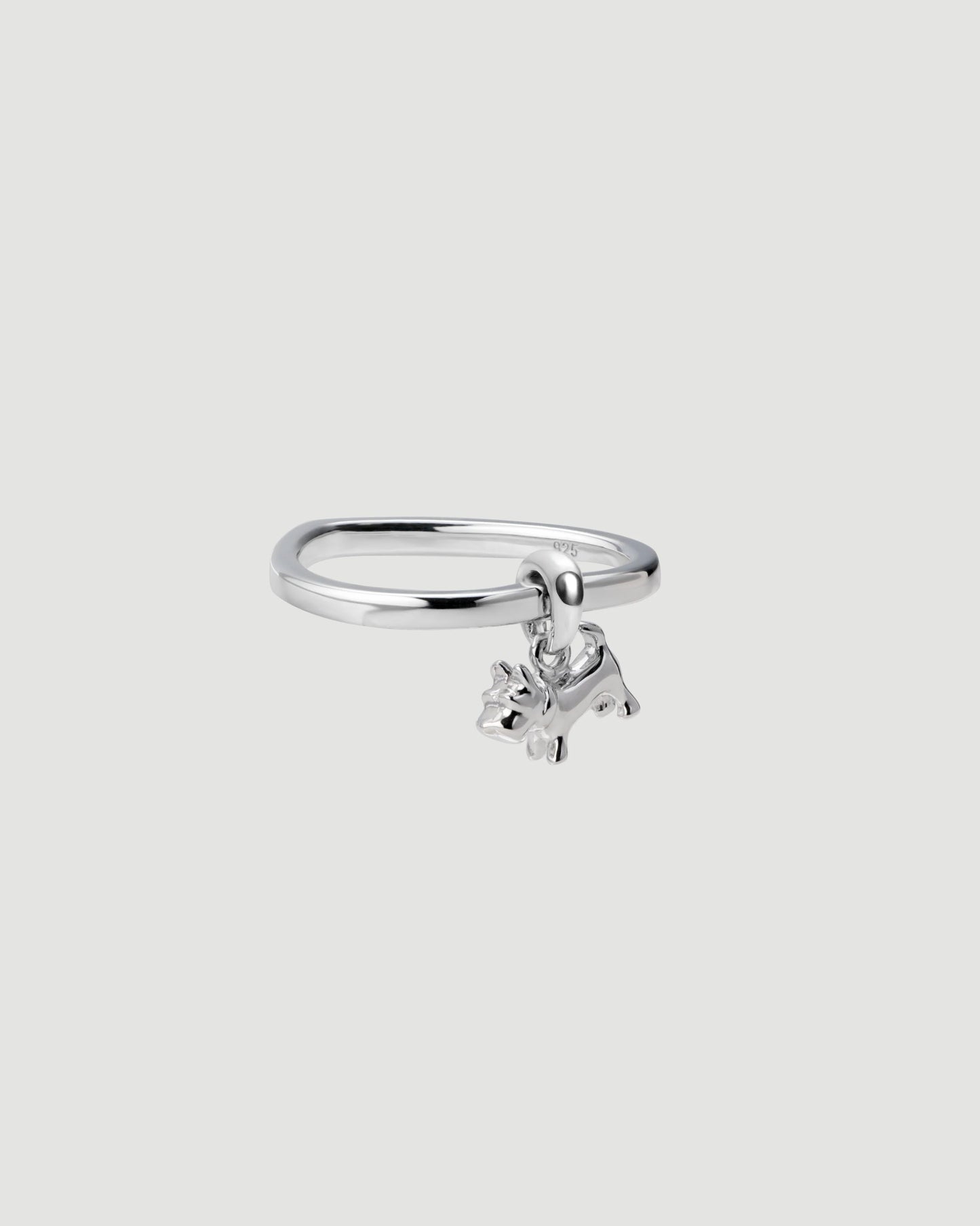 schnauzer heart ring 01 pt900