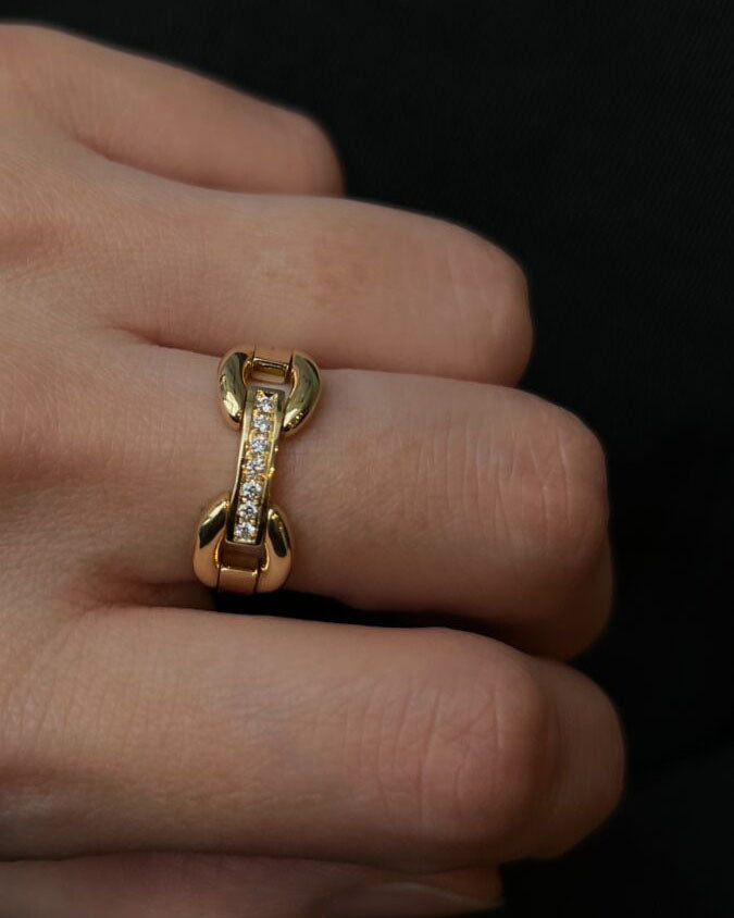 [Made to order] VO ring 01 gold dia