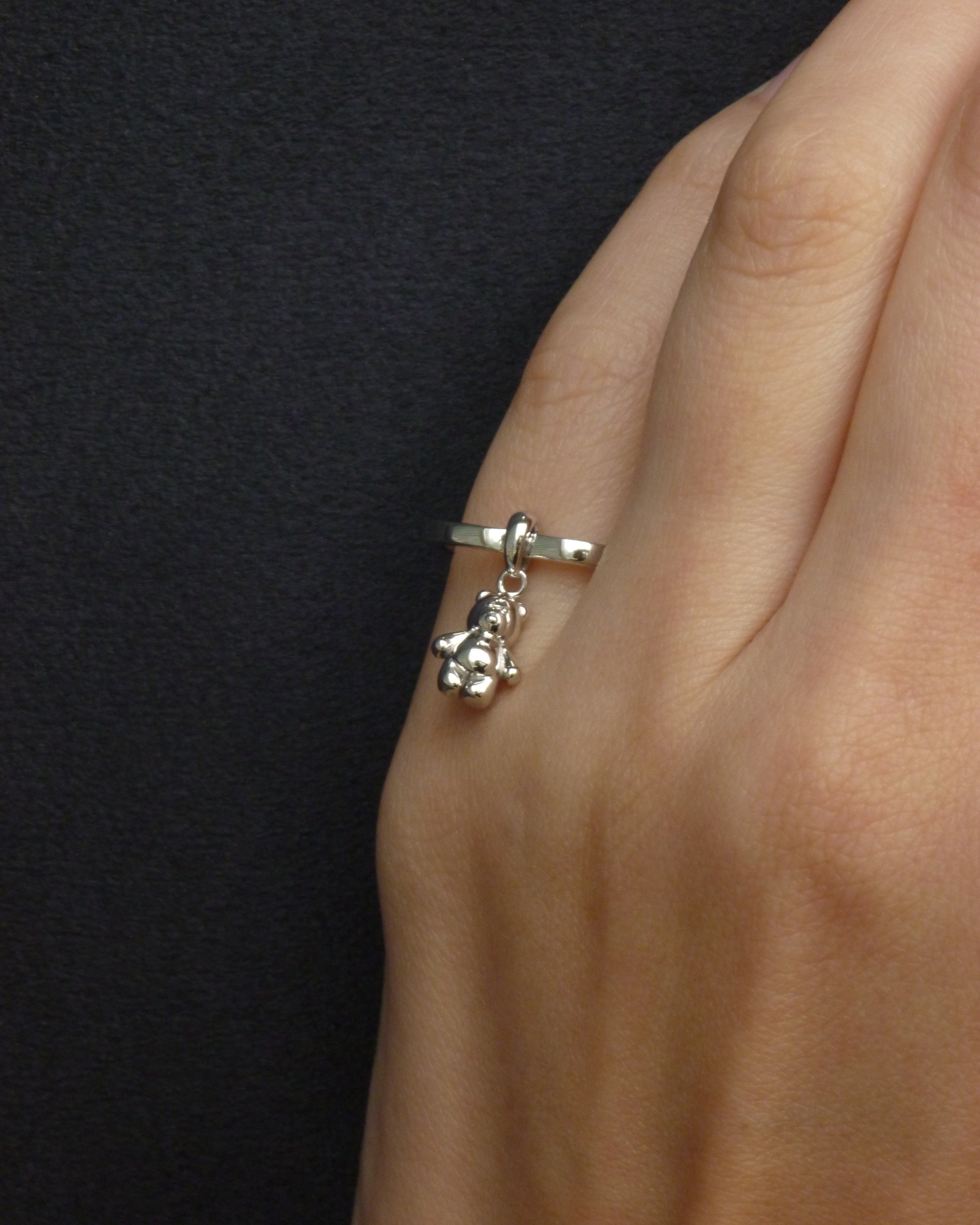 bear chain ring pt900