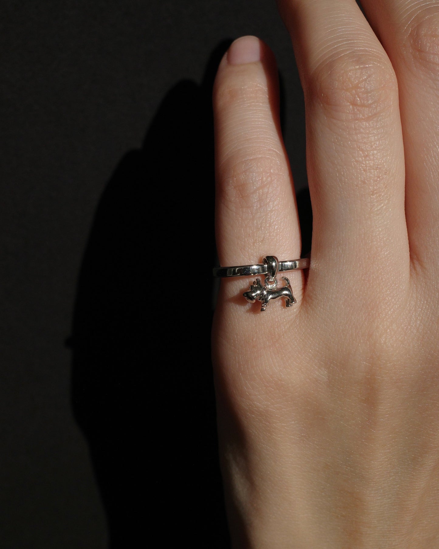 schnauzer heart ring 01 pt900
